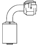 Końcówka wygięta SAE 90º z O-ringiem