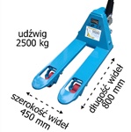 Wózek paletowy ACJ 25/800